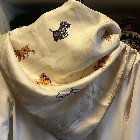 Burberry Accessories - Burberry Silk 35 inch square scarf.
